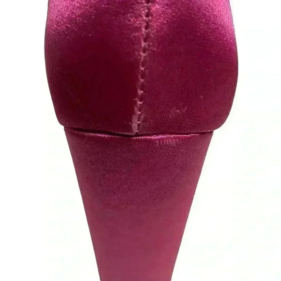 BCBGMaxAzria Cici Satin Platform Heel Pumps 7 Fuchsia Pink Barbiecore NWOB - Picture 12 of 12